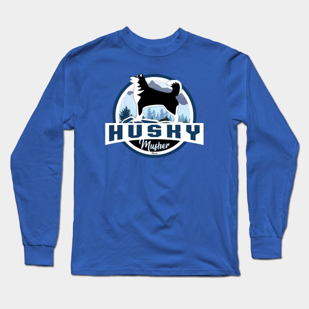 Husky Musher Shirt Long Sleeve T-Shirt by Nelvius Custom Design